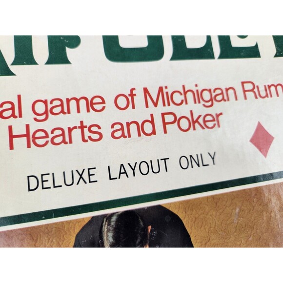 Vintage 1969 Tripoley Michigan Rummy Royal Deluxe Plastic Mat only Card Game - Picture 2 of 8